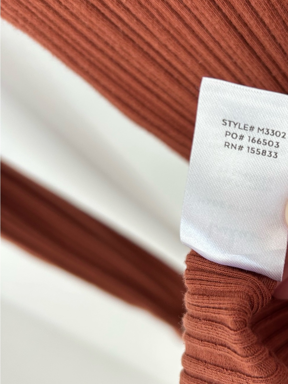 Lulus Rust Ribbed Twist Front Midi Dress - Picture 7 of 7